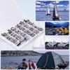 270/150Pieces Stainless Steel Marine Grade Canvas and Upholstery Boat Cover Snap Button Fastener Kit with Setting Tool