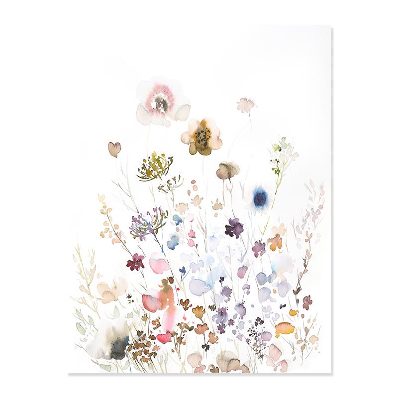 

Современные цветочные растения, акварельные холсты, постеры, живопись, настенные художественные принты, фотографии для спальни, гостиной, интерьера, украшения дома 50x70cm No Frame