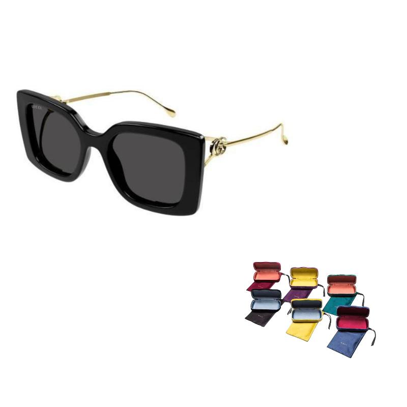 

GUCCI Cut-out temples Injection butterfly sunglasses Men s Black 54 чёрный