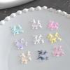 100Pcs Mini 3D Bow Nail Charms Fashion Kawaii Resin Bowknot Manicure Decoration Nail Art Supplies