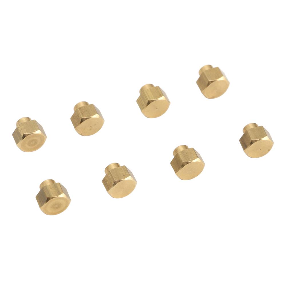 8Pcs 1 24 RC Hex Nut Brass Wear Resistant RC Wheel Lock Nut Replacement for Axial SCX24 5mm   0.2in