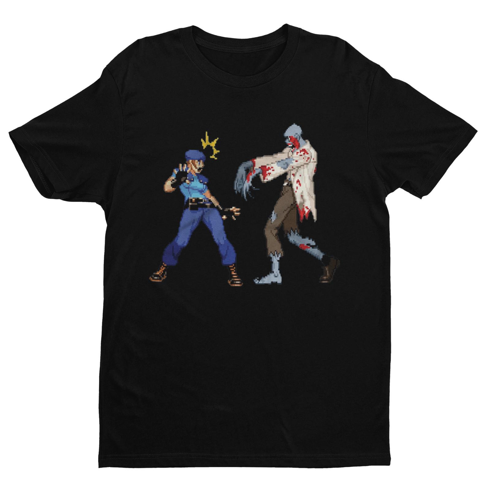 Jill Valentine VS Zombie & Dog Premium Unisex T-shirt Gifts for Him, Her, Fans S разноцветный