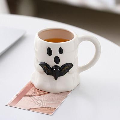 Halloween Kaffeetasse Geist Keramiktasse Kaffeetasse Halloween Dekorationen Trinkgeschirr Niedliche Deko für Partygeschenke Schlafzimmer Küche
