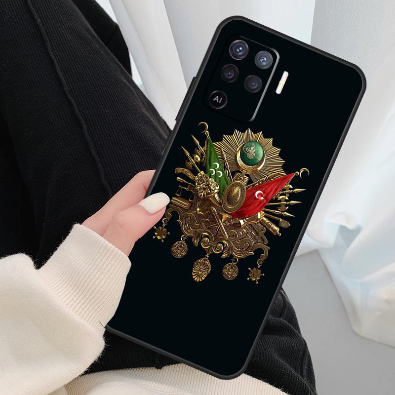 Ottoman Empire Coat Of Arms Phone Case For OPPO A5 A9 2020 A31 A53 A53S A1K A15 A16 A52 A72 A83 A91 A93 A54 A74 A94