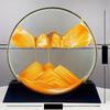 Luxurious Flowing Sand Painting - Ultra-Thin Golden Bezel Hourglass Home Decor Gift