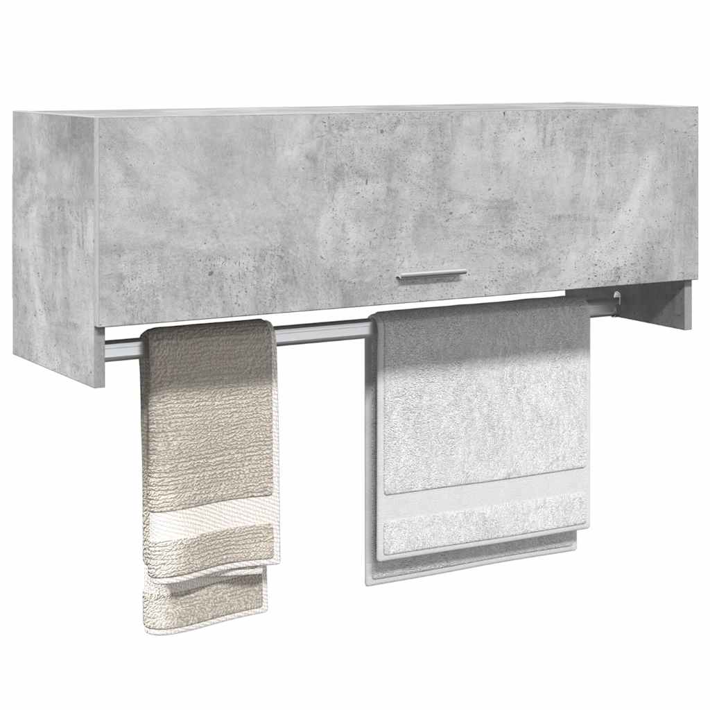 Vidaxl Szafka, Szarość Betonu, 100X32,5X35 Cm, Materiał Drewnopochodny