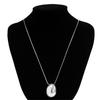 Elegant Comma Teardrop Necklace Pendant Necklace Alloy Texture Comfortable Sweater Chain Suitable for Fashionable Look