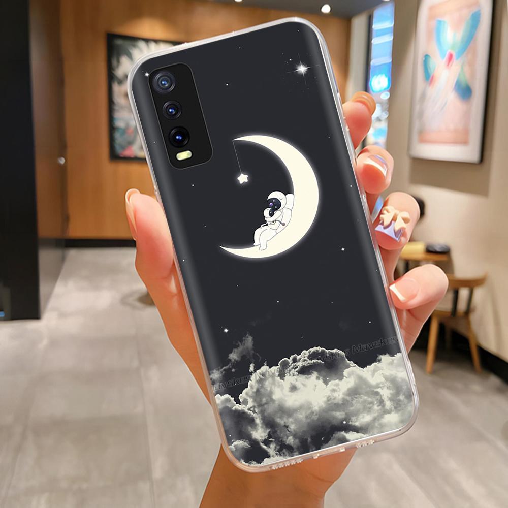 Pro Vivo V2027 V2028 V2029 Zadní kryt Vivo Y11S Y12s Y12a Y20 Y20s Y20i Pouzdro Roztomilý Kreslený Malovaný Funda Měkký TPU Silikonový Nárazník