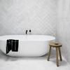 Robinet de lavabo - Noir Mat - Mural - Laiton - 1 Poignée - Thermostatique