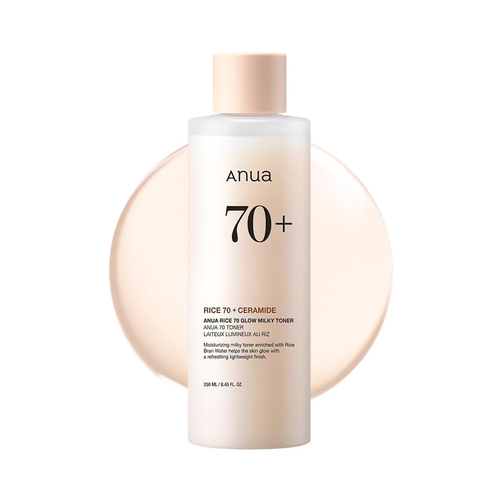 Anua Rice 70 Glow Milky Toner 250ml Hydrating Moisturizing Skin Tone Care Skincare