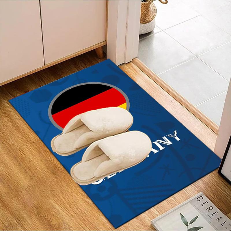German Football Emblem Printed Office Carpet Chair Cushion Entryway Rug, Rugs for Living Room, Bedroom Christmas gifts