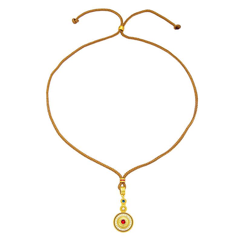 Trendy Eight Treasures Compass Rotatable New Chinese Retro Jewelry Necklace Pendant