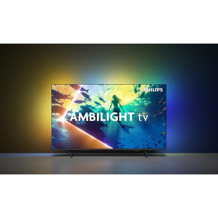 Téléviseur 4K - PHILIPS - 55PUS8010/12 - Ambilight 3 Côtés - 55 Pouces - Smart TV Titan OS