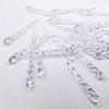Transparent Ice Pillar Ornaments for Christmas Tree - Set of 12 Acrylic Decorations, Ideal for Holiday and Wedding Party Decor, Easy To Install