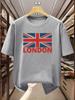 Largesized Mens Tshirt 100 Cotton Featuring The British Flag Design A Summer Comfortable and Casual Shortsleeved Tshirt