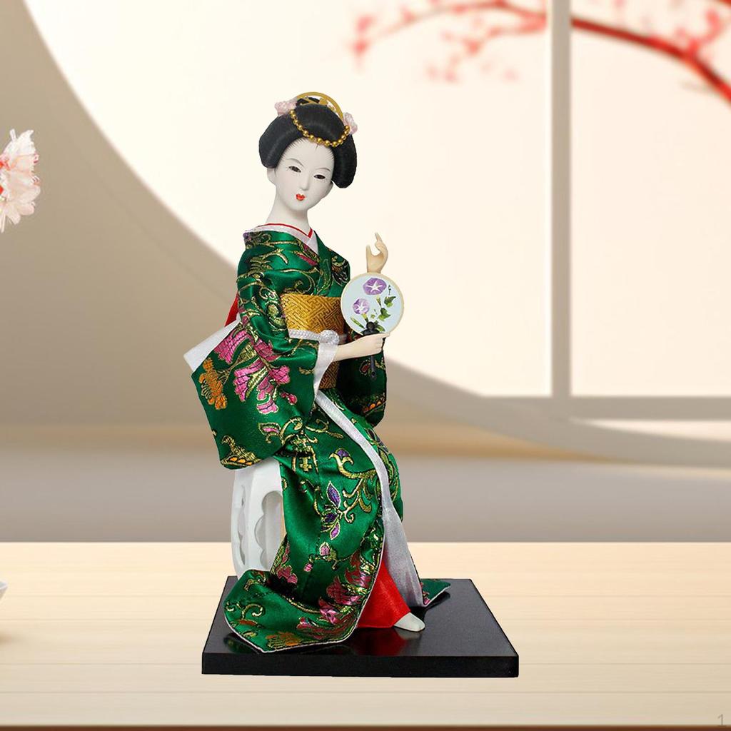 Japanese Geisha Doll - Artistic Home Decor Piece