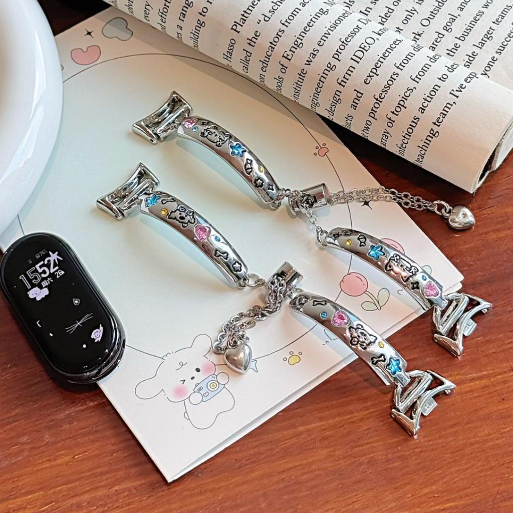 Suitable for Xiaomi Mi 10 Bracelet 89Pro Color Diamond Kitten Puppy Apple iwatch10SE Watch with Huawei GT5