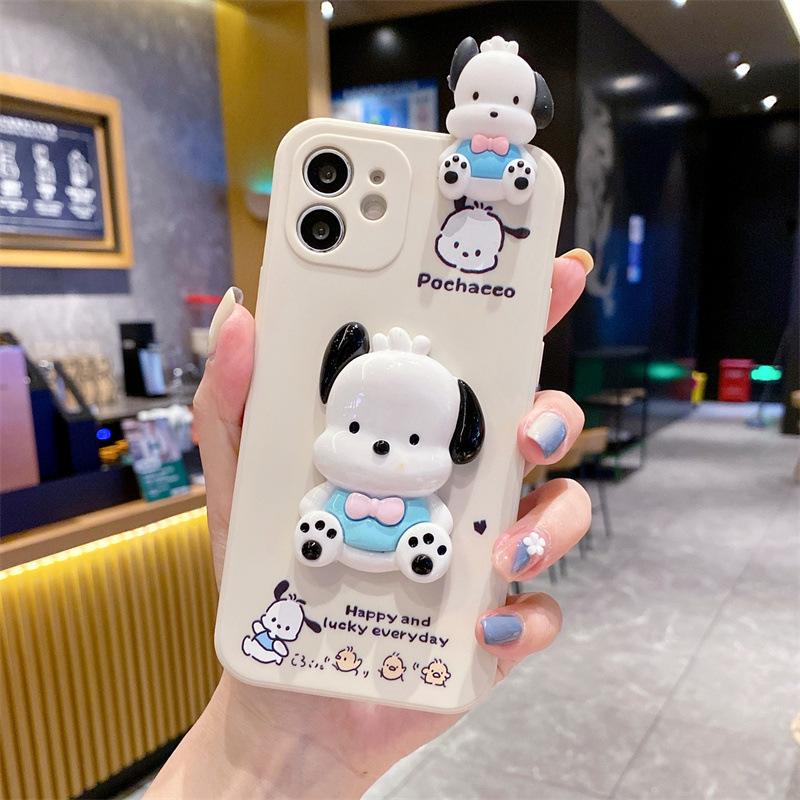 The new model is suitable for Samsung S26Ultra mobile phone case A73 lying Pacha dog A17 cute cartoon cover tide