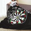 Darts Player Bullseye Dart Board Arrow Aim Blanket Fleece Sofa Throw Blanket Breathable for Couch Bedding Throws Bedspread Quilt