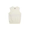 Adidas Originals X Human Made Heart Embroidered Logo V-Neck Striped Knit Vest Men Tops White GM4631