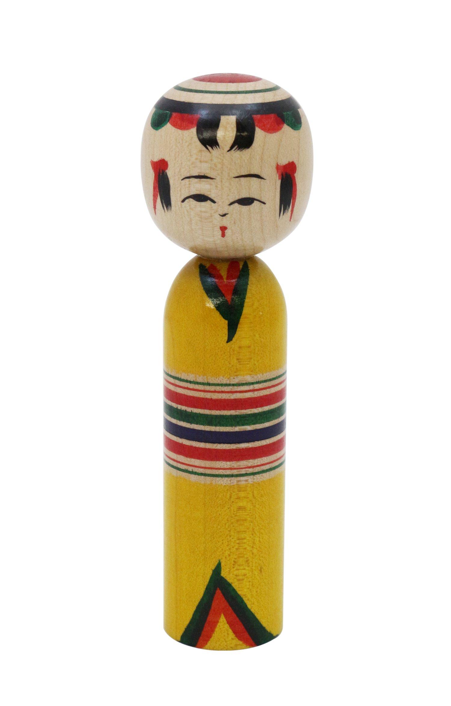 

Сделано в японском Митиноку Кокэси 4 дюйма 12 Япония, Сувенир, Кукла, Ядзиро, (Общая длина см)