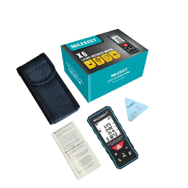 Mileseey X6 Laser Distance Measure With Angle Mini Handheld Digital Trena Rangefinder Meter Measuring For Home Design