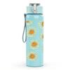 1PC Daisy Floral Print 750ml Color Plastic Sports Water Bottle Leakproof Flip Straw Lid Suitable for Sports Office Home Use