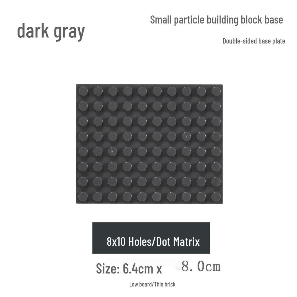 8x10 Stud Small Particle Base Plate for Lego-Compatible Building Blocks – Ideal for Science Education and Construction Projects