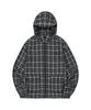Oddstudio Flannel Check Hooded Jacket - Black