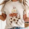 Western Farm Animals Printed Faux Patchwork T-and Kids Tshirt, Country Cow Pig Sheep Hen Tee