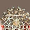 Women Brooch Sparkling Colorful Rhinestones Decor Dandelion Design Lapel Pin Sweater Scarf Badge Clothing Bags Accessories