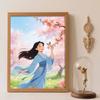 Disney Mulan Cherry Blossom Butterfly Diamond Painting Art Kit Handmade DIY5D Home Decor Gift
