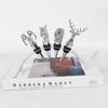Metal Wine Stopper Silver Animal Head Sealing Plug Simulated Deer Sculpture Champagne Bottle Stopper Home Accessories