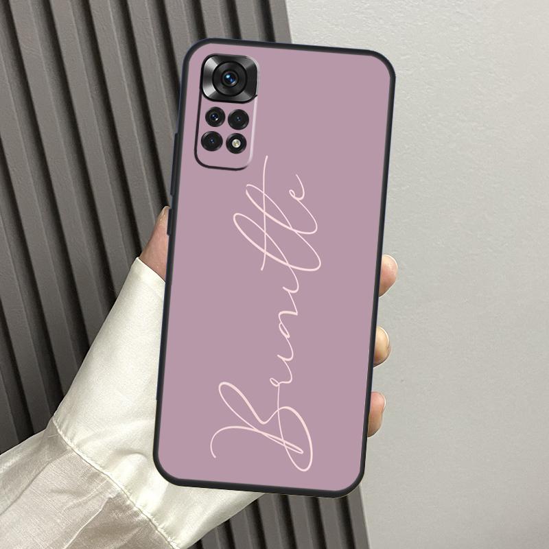 

Custom Dusty Pink Mauve Personalized Case For Xiaomi Redmi Note 11 Pro 8 9 10 12 Pro 8T 9S 10S 11S Redmi 10 10A 10C 12C 9C Coque Redmi Note 10 Pro