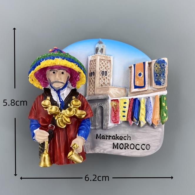 Morocco Fridge Stickers Land of God Marrakech Travelling Souvenirs Message Board Magnetic Stickers Wedding Gifts