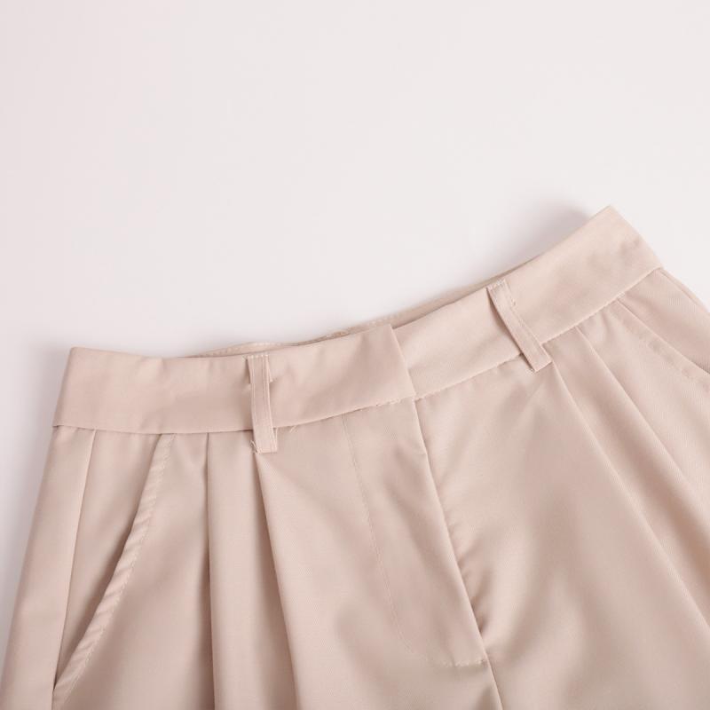 Summer New High Waist Shorts for Women Casual Loose Wide Leg Solid Shorts Female Short Pants Y2k Booty Shorts