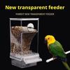 Large Capacity Bird Feeder Box Anti-Splash Bird Food Dispenser Durable Parrot Feeding Box For Parrots Bird Feeding Device
