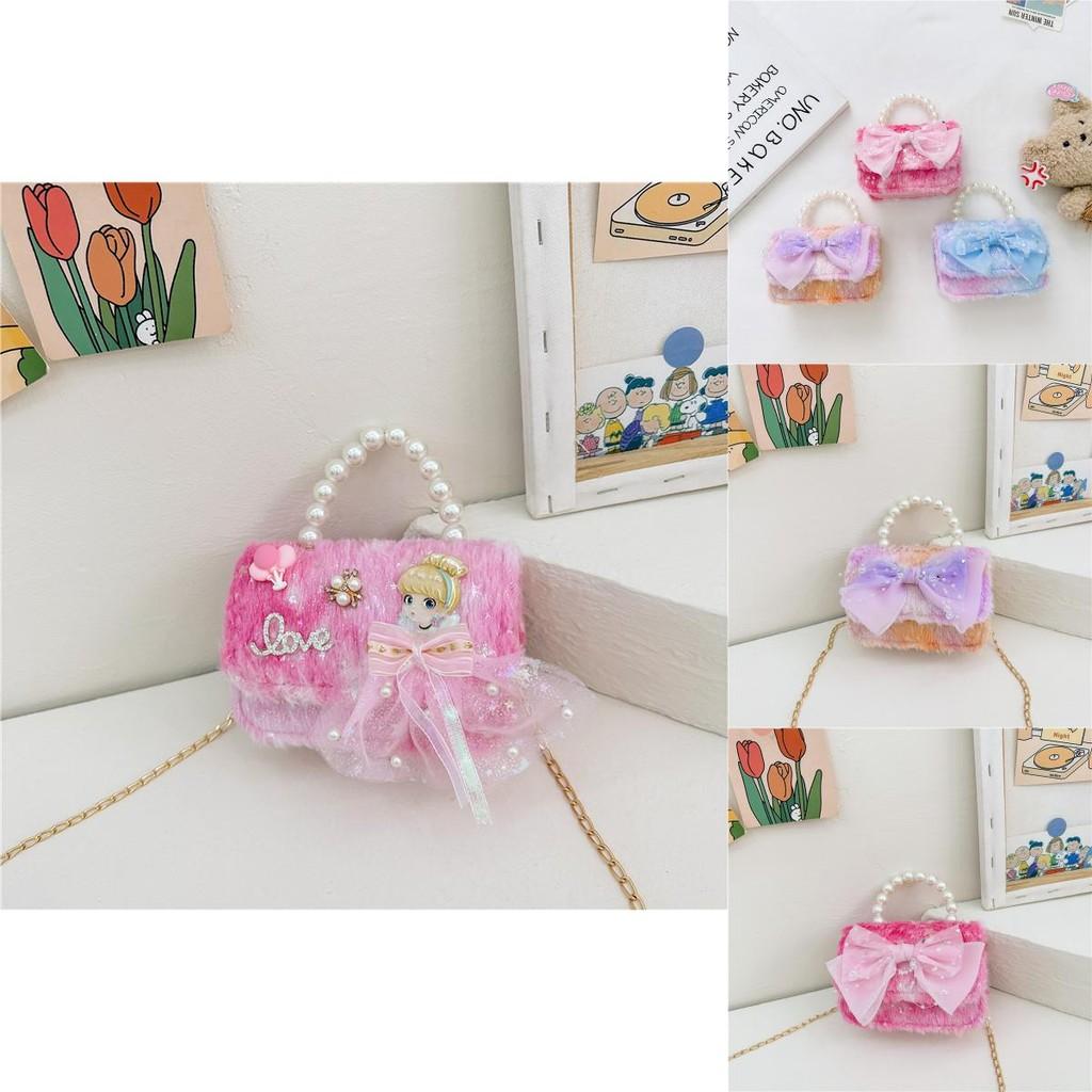 Sweet And Playful Mini Backpack With Bow And Chain Elements For Young Fashionistas