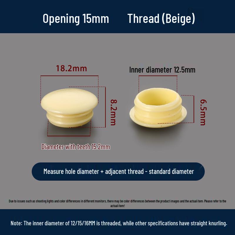 Universeller Runder Dekoplastikstopfen für Möbelscharniere und Schraubenlöcher