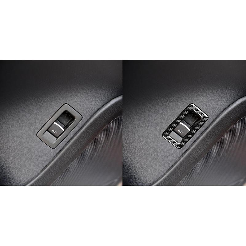 For VW Touareg 2011-2018 Soft Carbon Fiber Tailgate Switch Panel Sticker Trim Car Interior Accessories Car Interior
