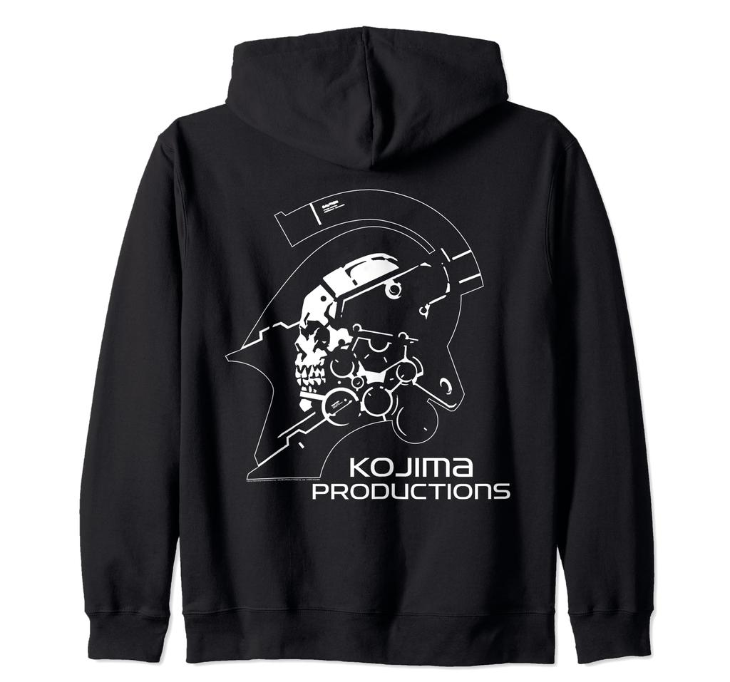 Kojima Productions White Video Gaming Merch Zip Hoodie