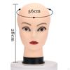 Glatze Mannequin Kopf Make-Up Puppe Freistehende Robuste Perücke Display Puppe für Schal Salon