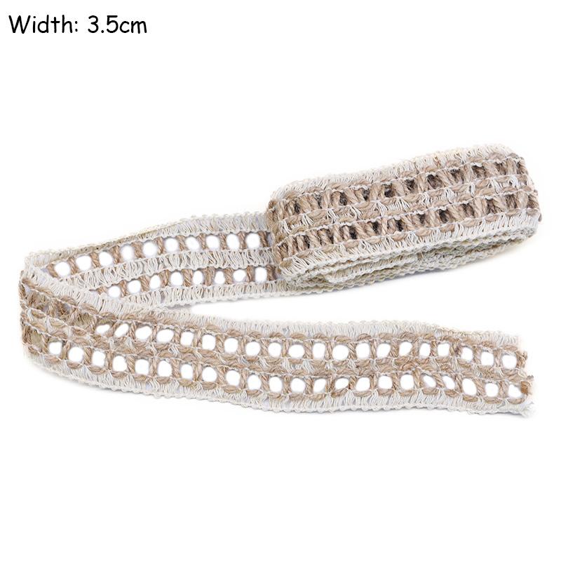 2M/Lot Natural Jute Burlap Ribbon Diy Gift Warrping Hemp Vintage Ribbon Festival Festival Decoration Party Crafts