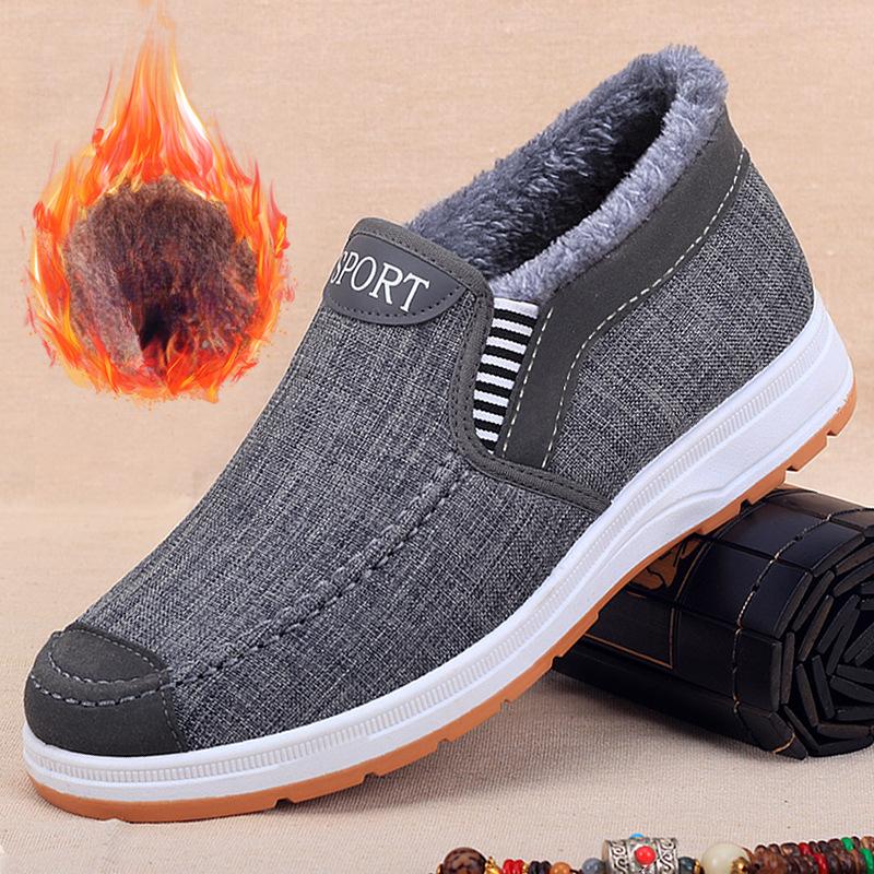 Botas de neve masculinas de inverno Botas de tornozelo aderentes para caminhadas ao ar livre e trekking Forro peludo Sapatos de inverno