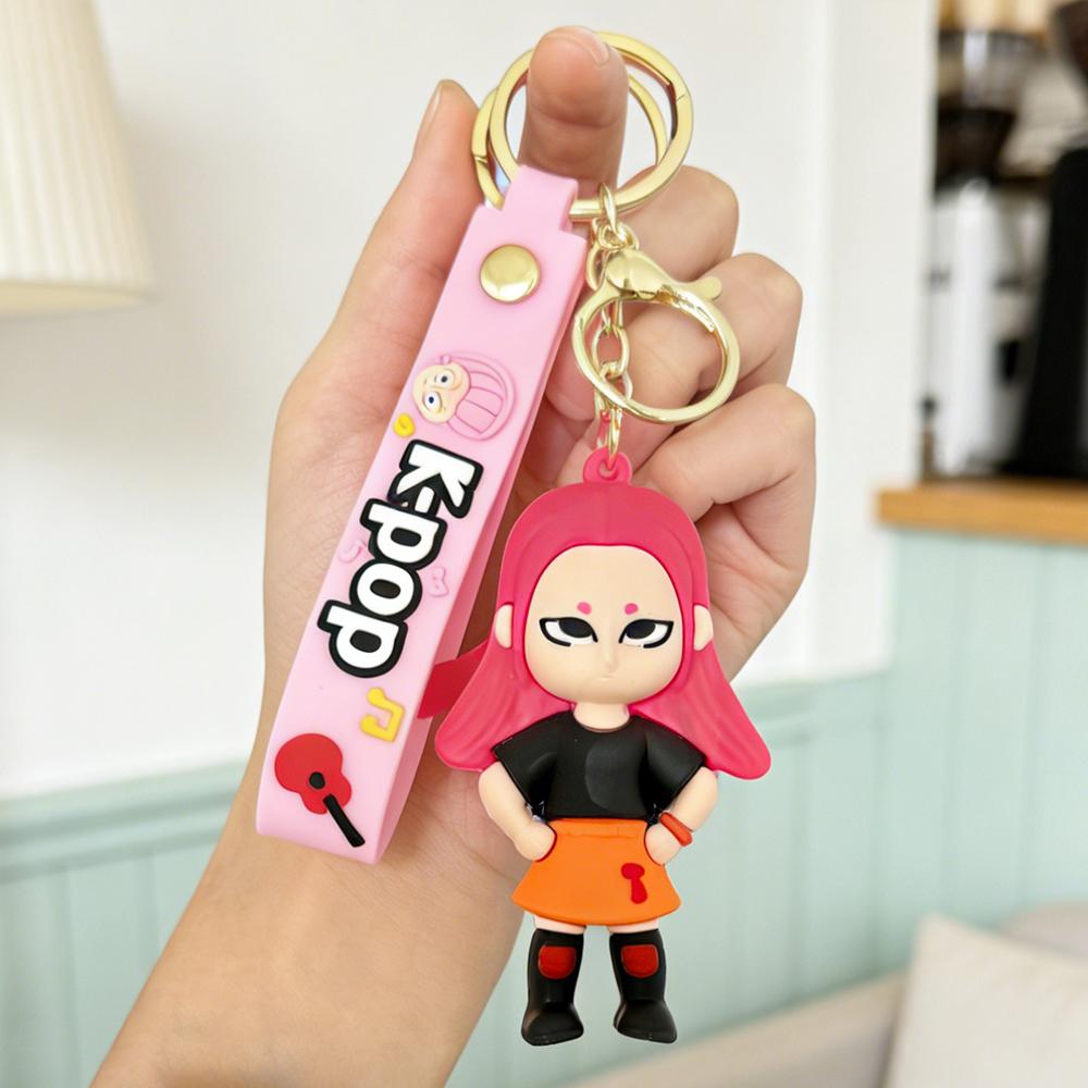 Dívky lovící démony KPOP Silikonový přívěsek na klíče Přívěsek na batoh