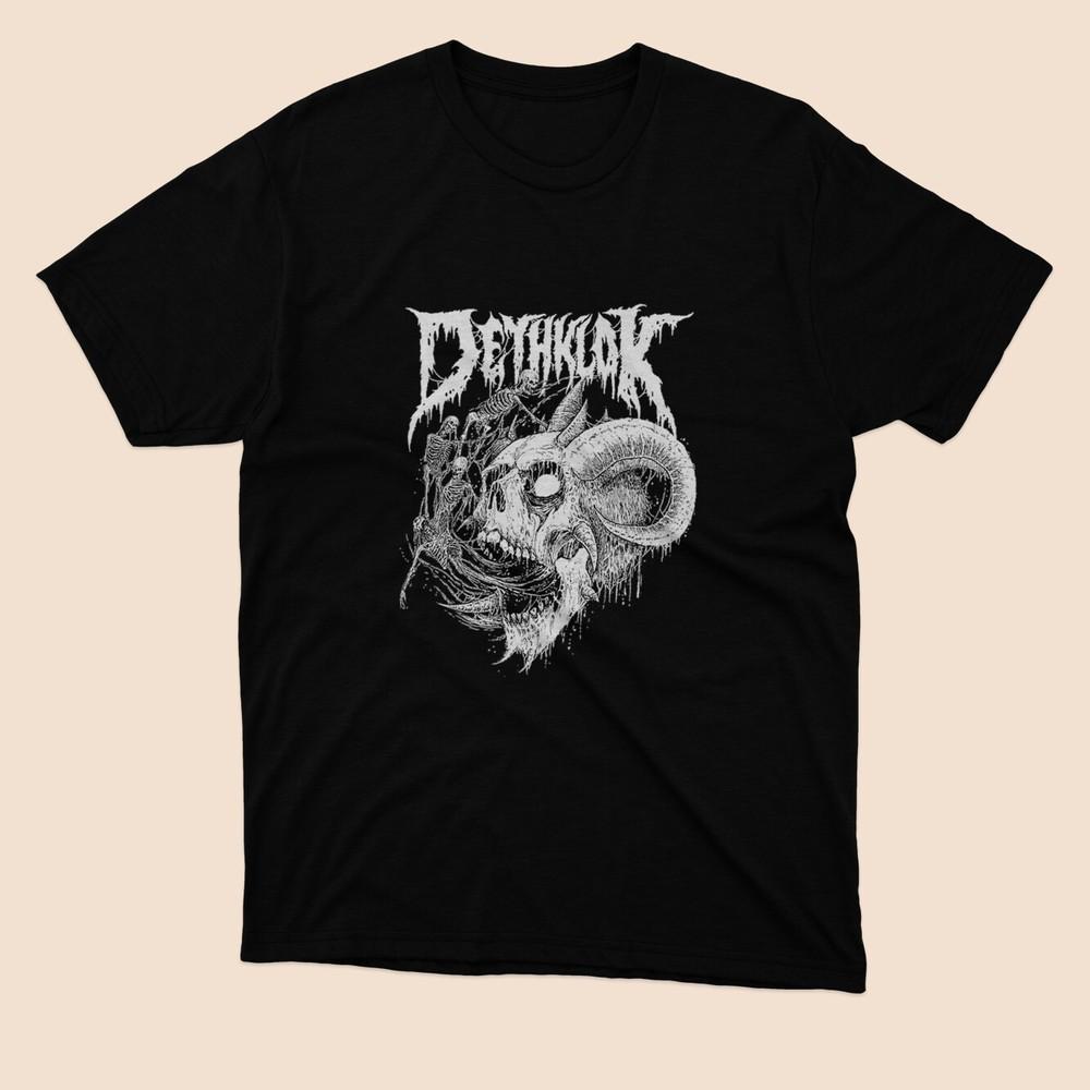 Limited Best skull rock band Dethklok mestikoem Black T Shirt M