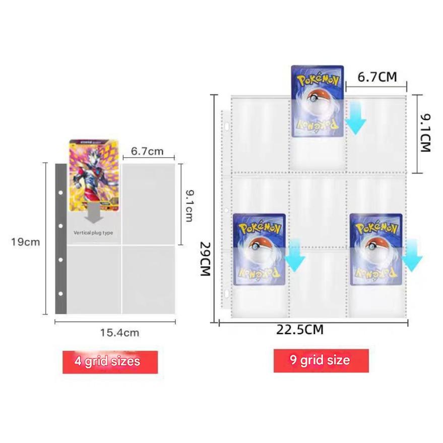 Card Album 4 Compartments 50 Pages 400 Slots PU Material Card Holder
