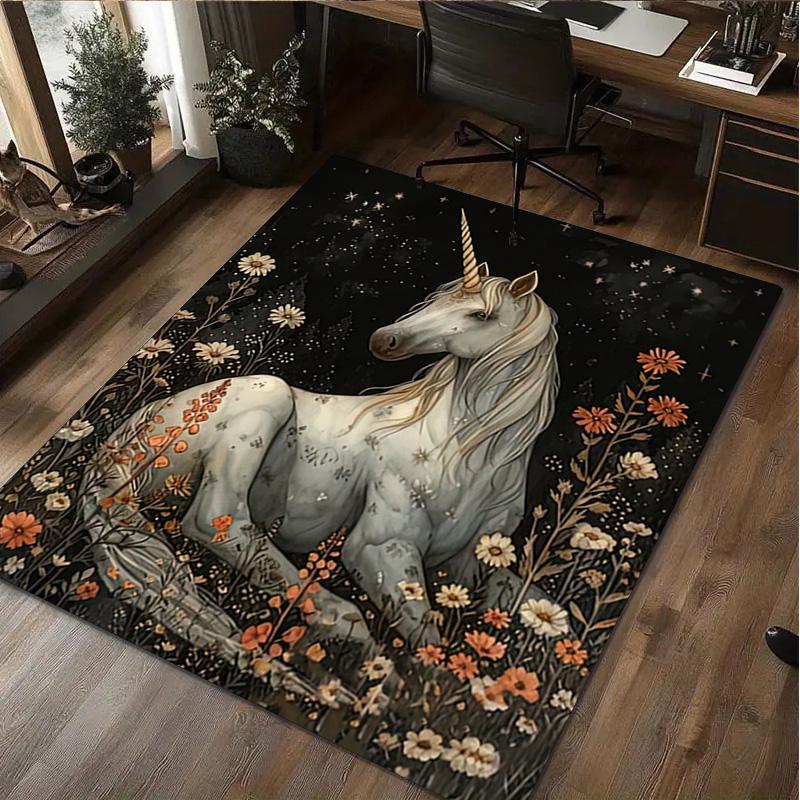 Flowers Animal Rug Home Carpet Office Decorative Carpet For Living Room Bedroom Door Mat Floor Carpet Computer Chair Area Rug