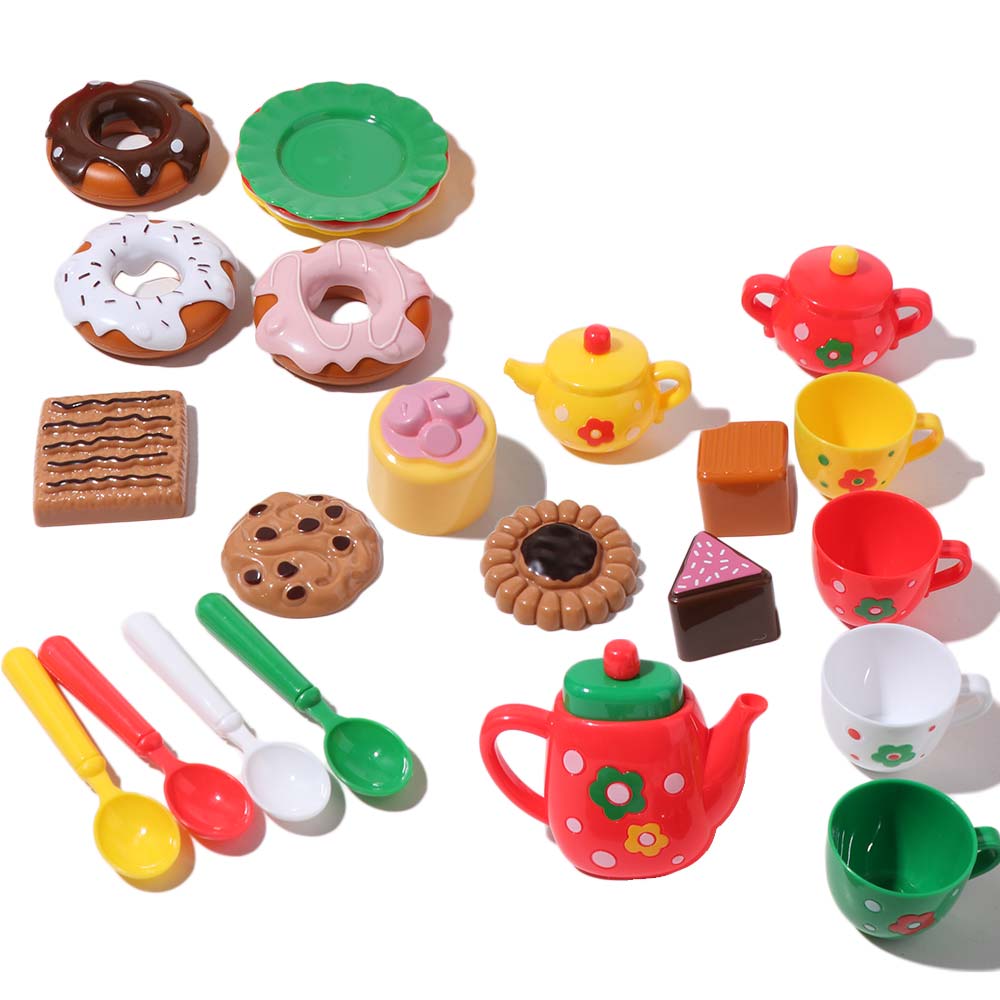 Simulation Food Afternoon Tea Set Kettle Cookies Tea Set for Girls For Children
