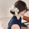 Korean Polka Dot Pleated Scrunchie Ballet-Style Lace Hair Tie